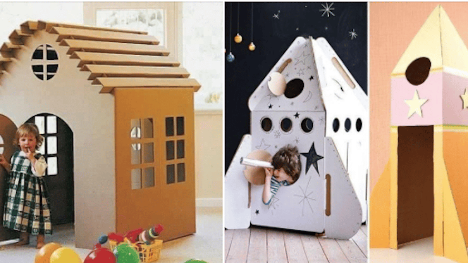 15 constructions en boites de carton pour les enfants