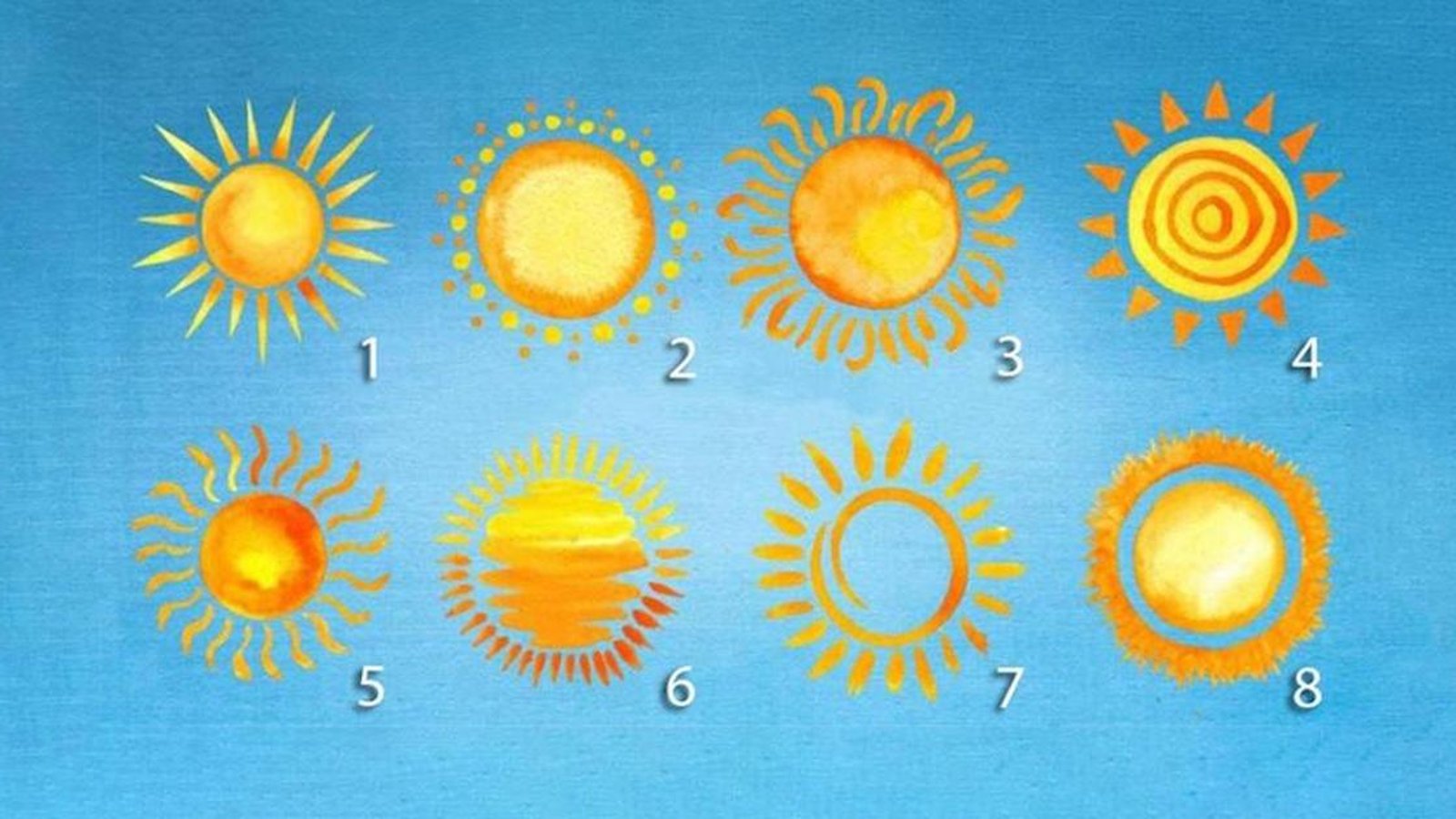 Test: votre soleil préféré nous en dira plus sur votre personnalité profonde