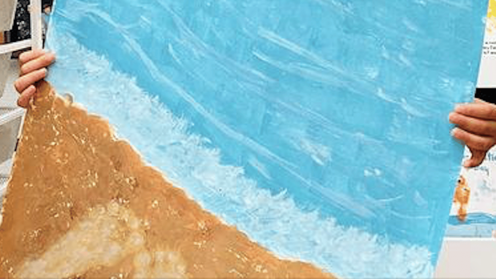 Comment peindre un tableau de plage avec des empreintes bien particulières