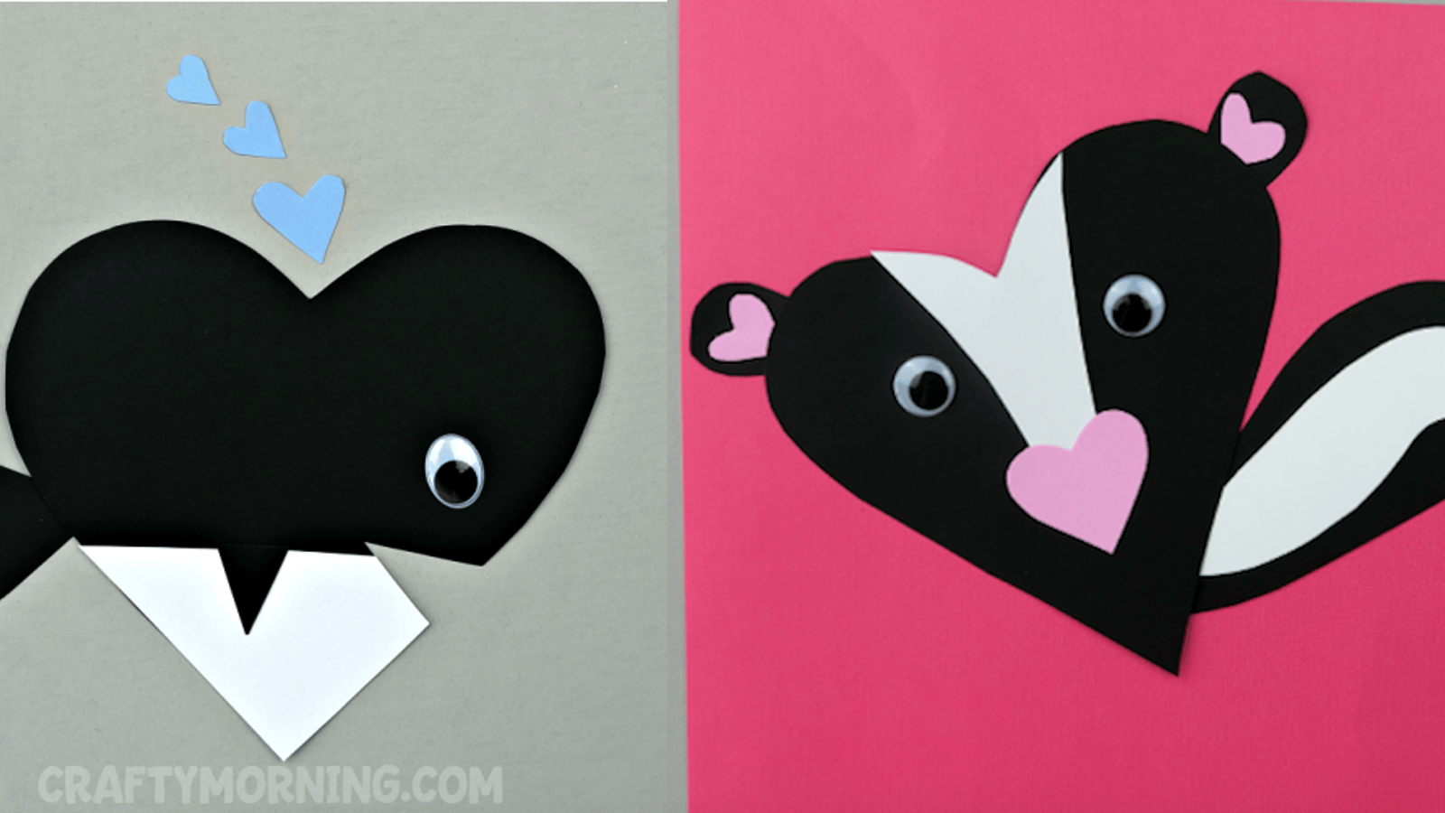 38 inspirations pour créer des animaux de Saint-Valentin en papier