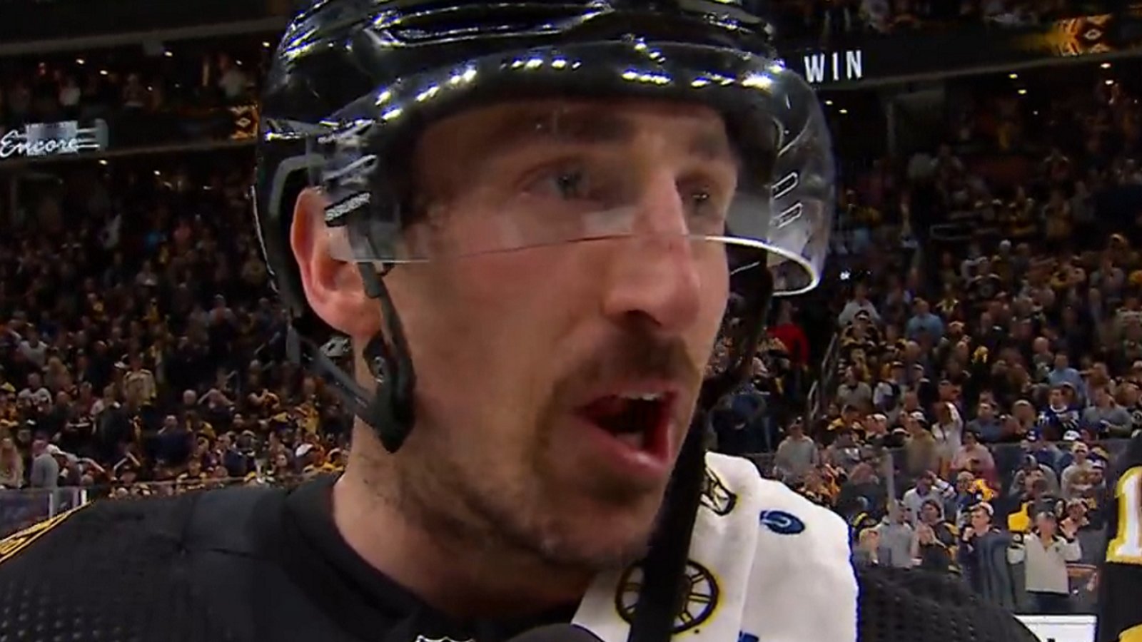 Brad Marchand brutally trolls the Maple Leafs after Game 7.