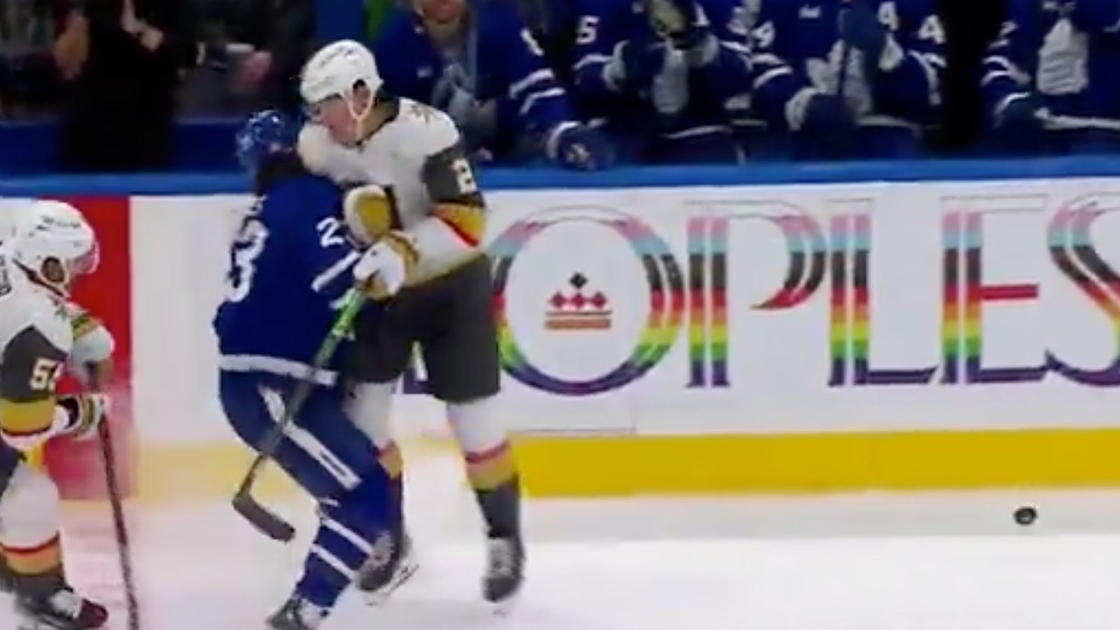 Leafs fans irate with controversial decision on Zach Whitecloud’s brutal hit to Matthew Knies!