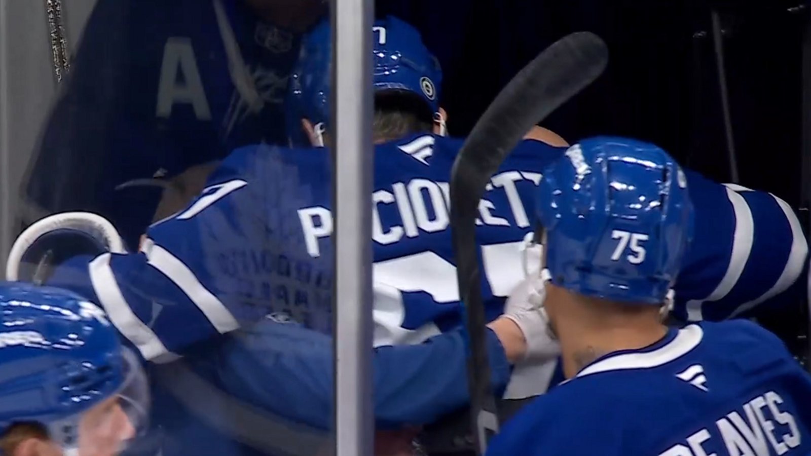 Max Pacioretty helped off the ice after being injured on Saturday.