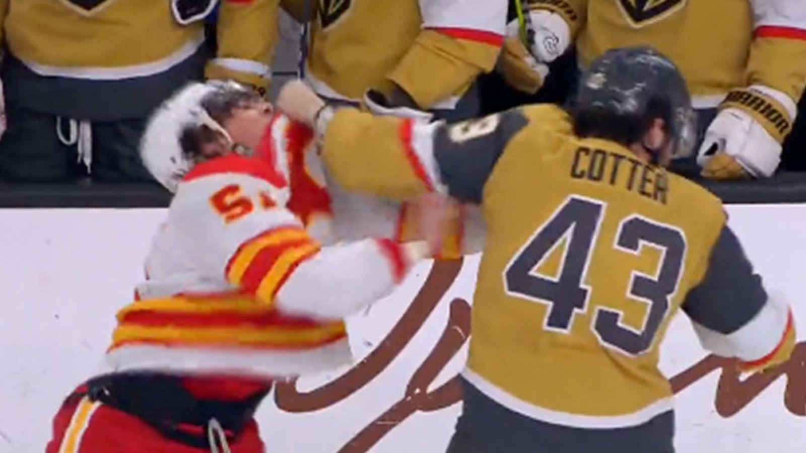 Stecher and Cotter beat the wheels off each other in the scrap of the season!