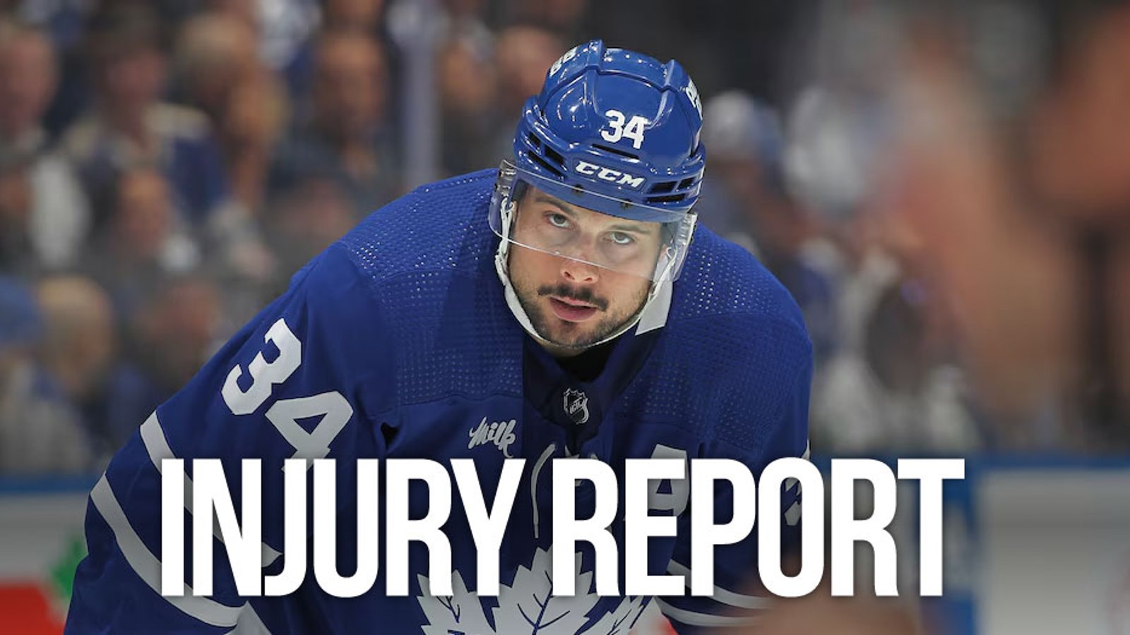 Reports that Auston Matthews may be out with a concussion