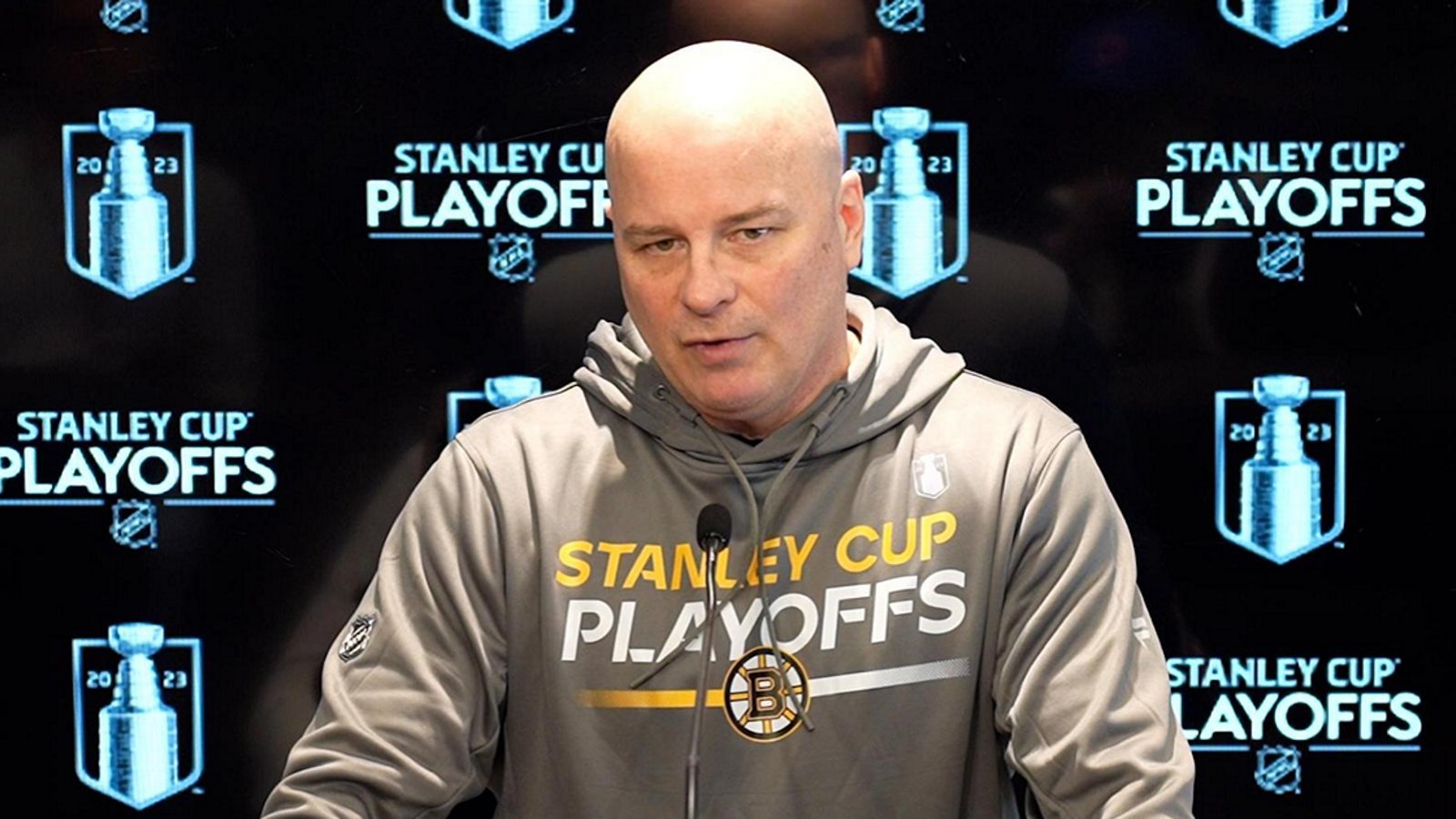 Jim Montgomery calls out Bruins star before Game 7.