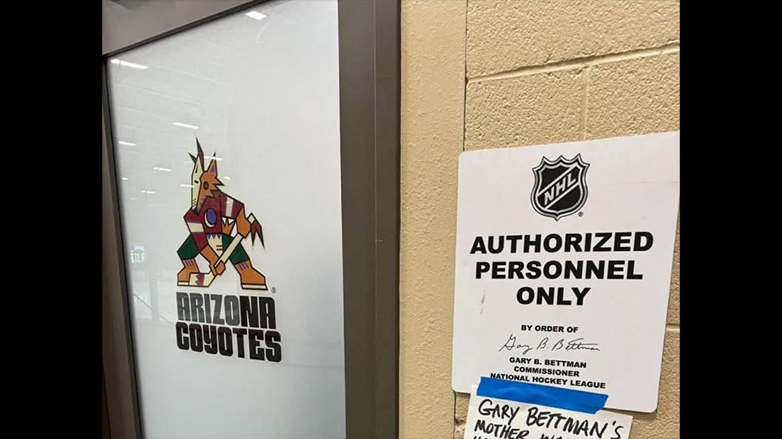 Coyotes players take a shot at Gary Bettman's Mom ahead of team's final game in Arizona
