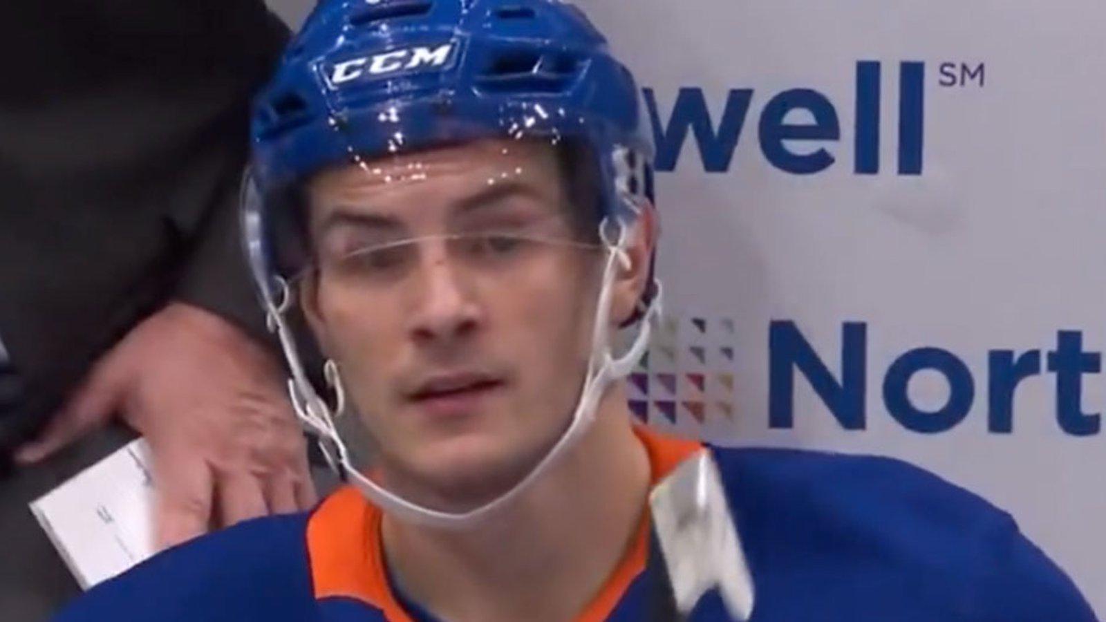 Cameras catch Mat Barzal slamming the Islanders and their fans