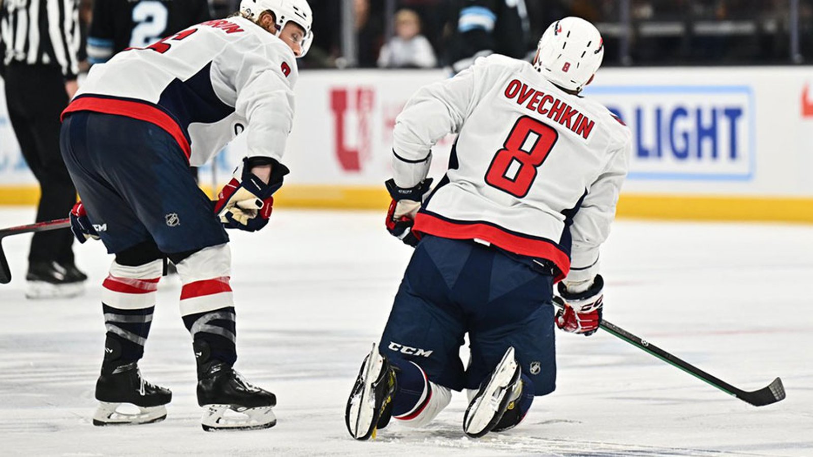 Alex Ovechkin suffers what appears to be a serious injury