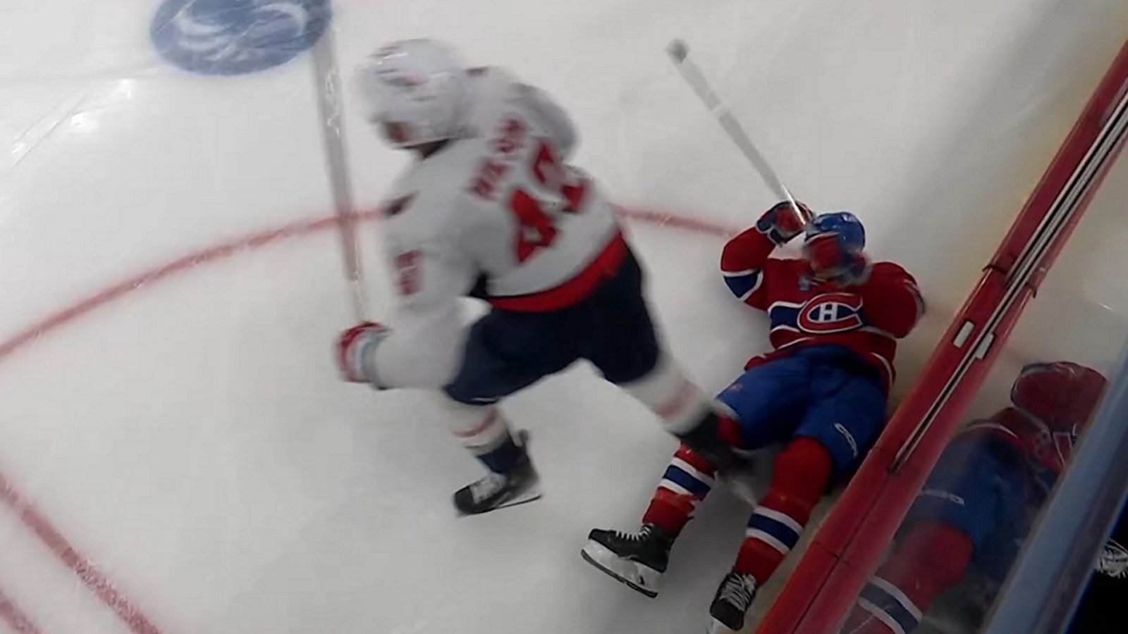 Tom Wilson destroys William Carrier in Game 4.