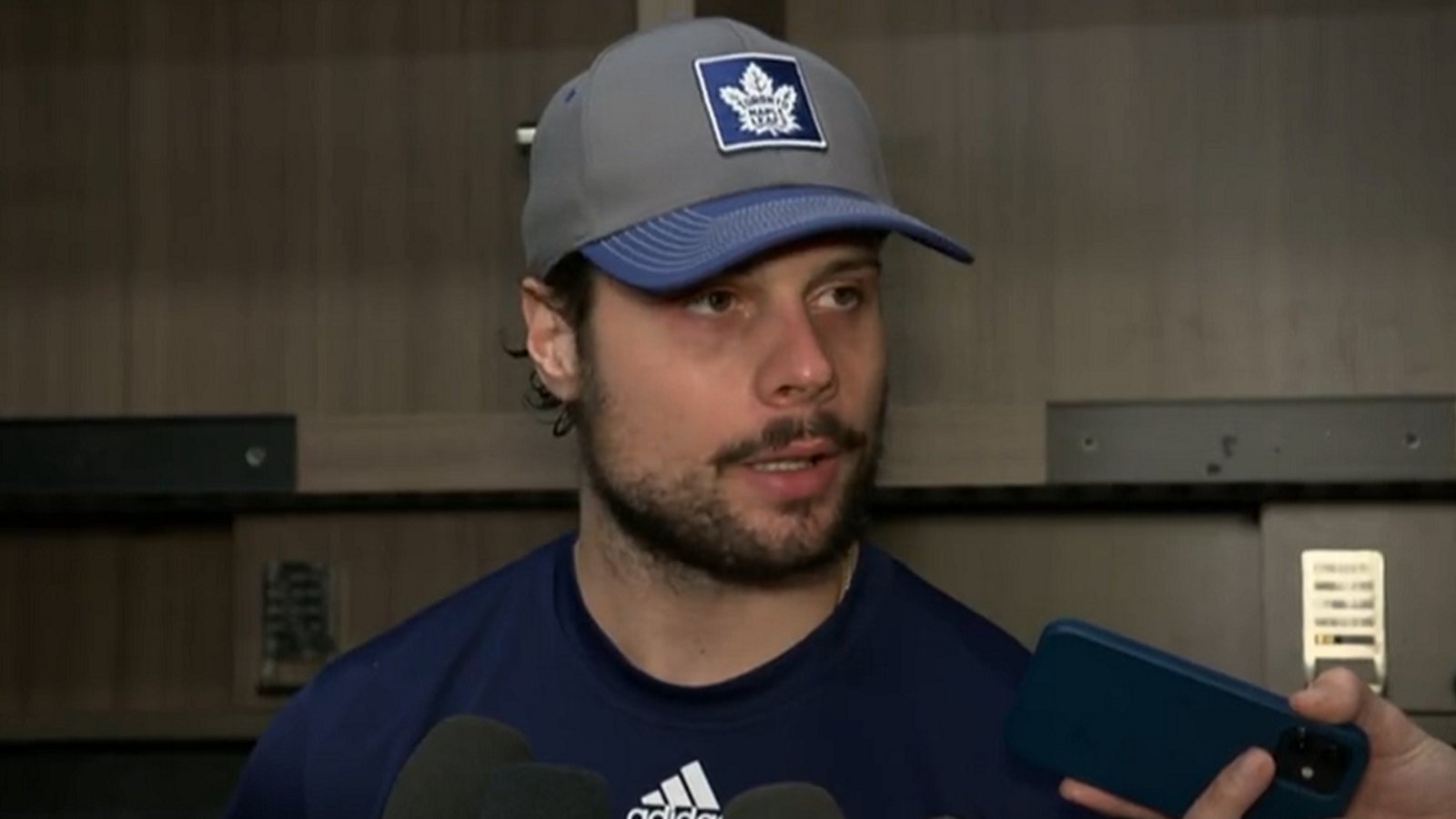 Auston Matthews faces questions about his mystery injury.