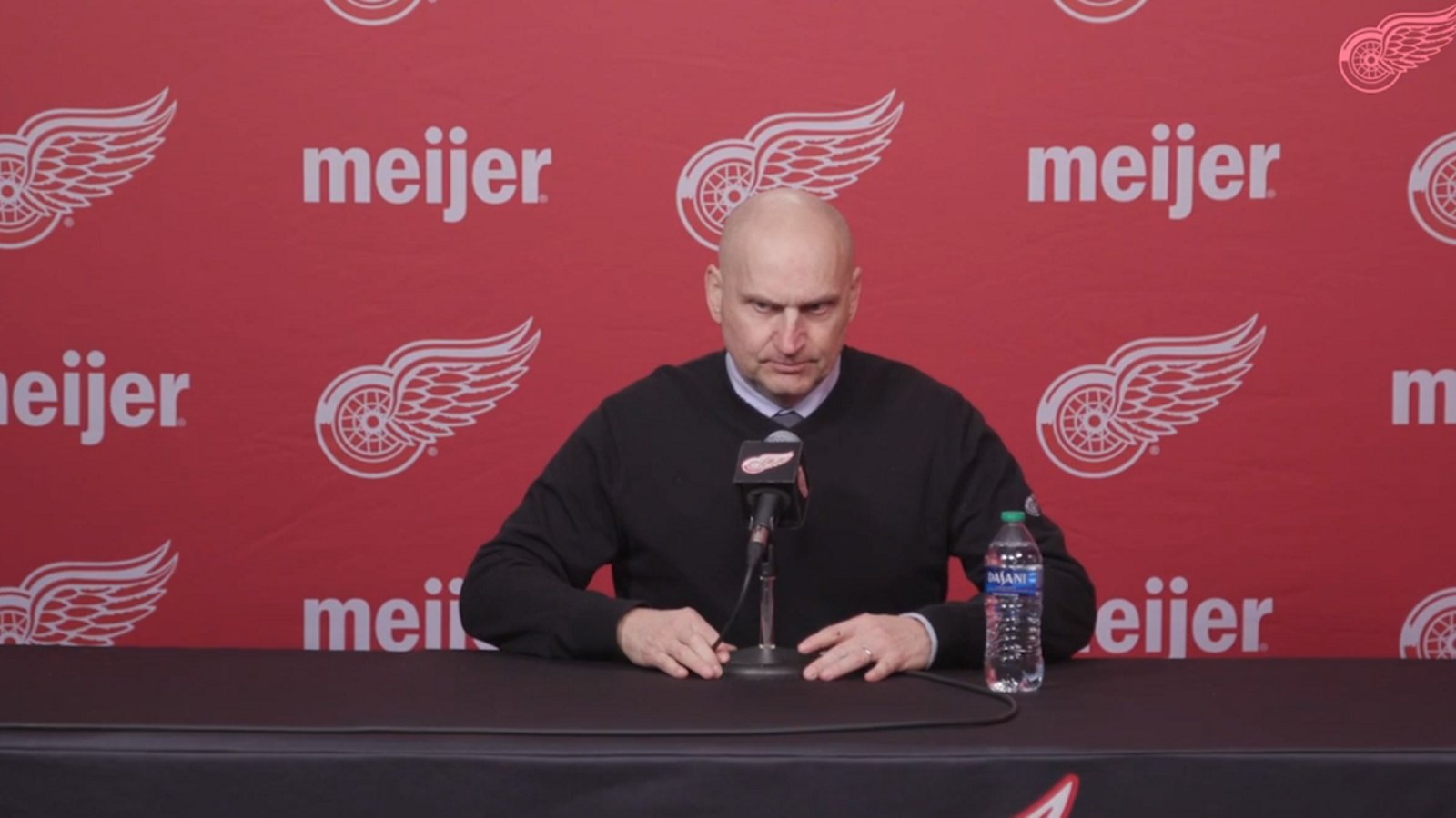 Derek Lalonde confirms bad news for Red Wings before Xmas.