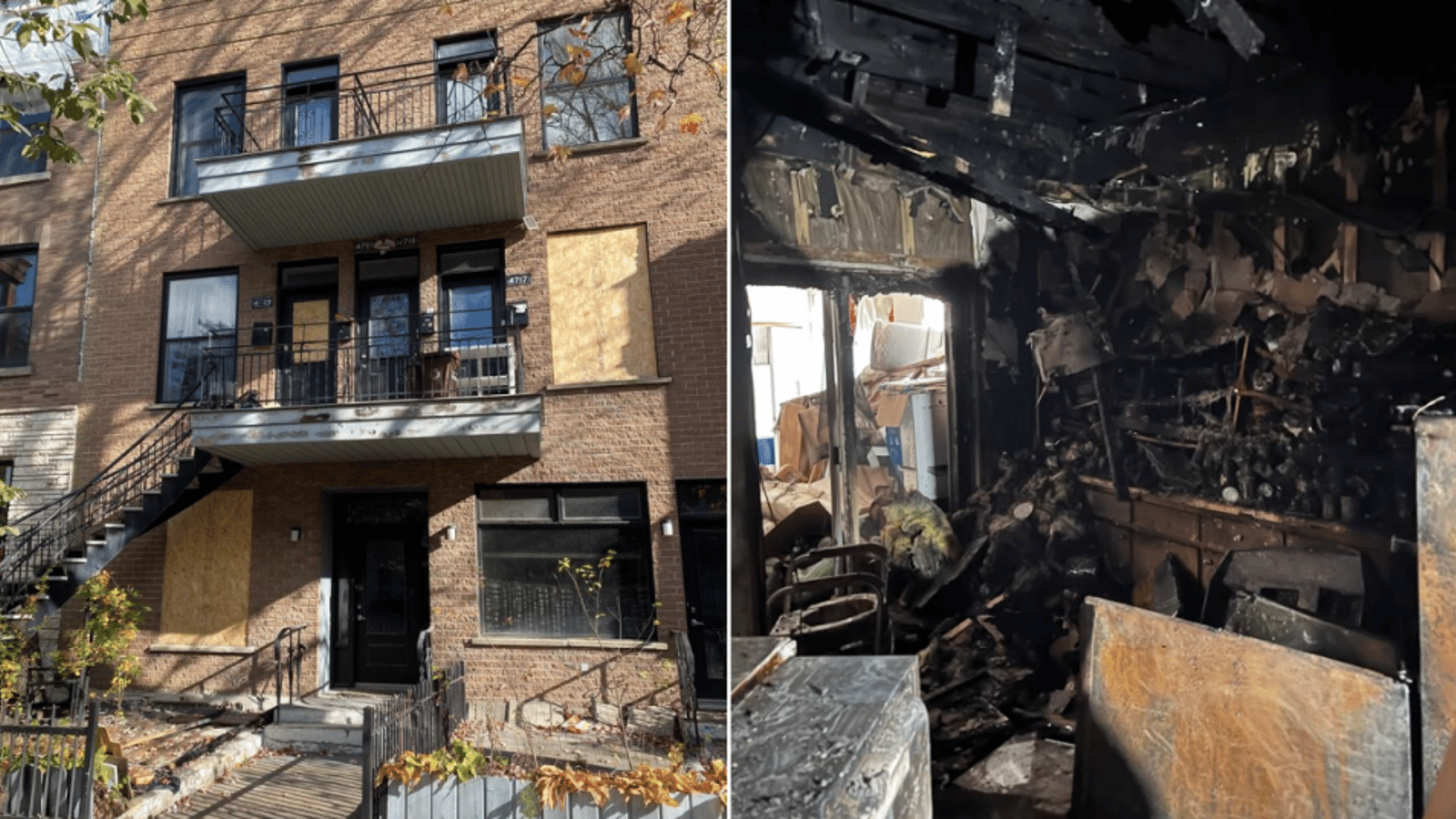 Une maison à vendre à Montréal qui a passé au feu fait grandement réagir les internautes 