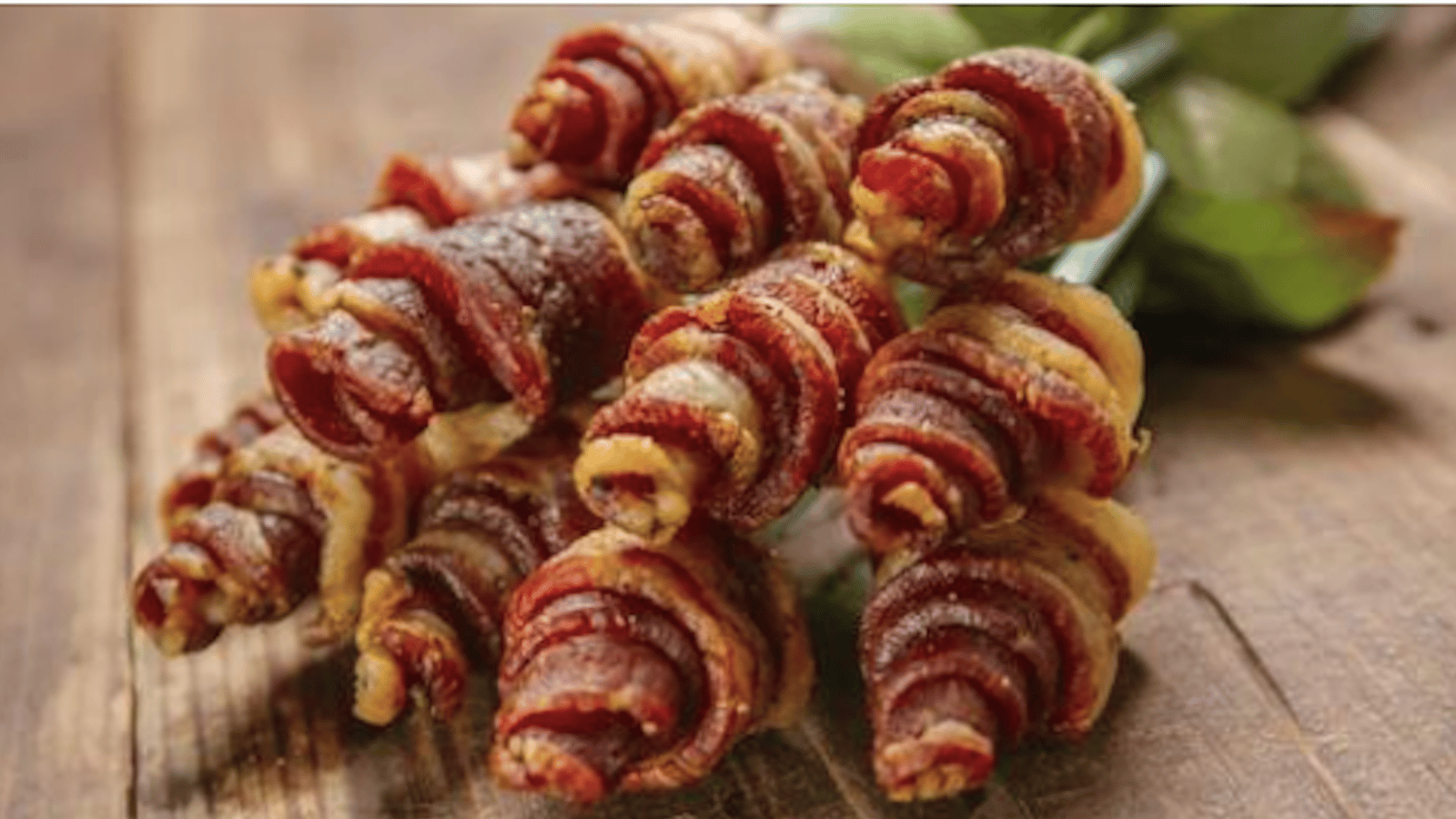 Une surprise comestible originale pour la Saint-Valentin: le bouquet de bacon!