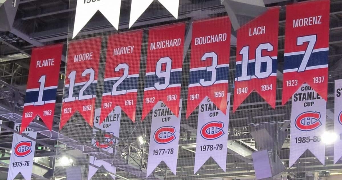 The Canadian ranks second among the NHL teams with the most retired jerseys