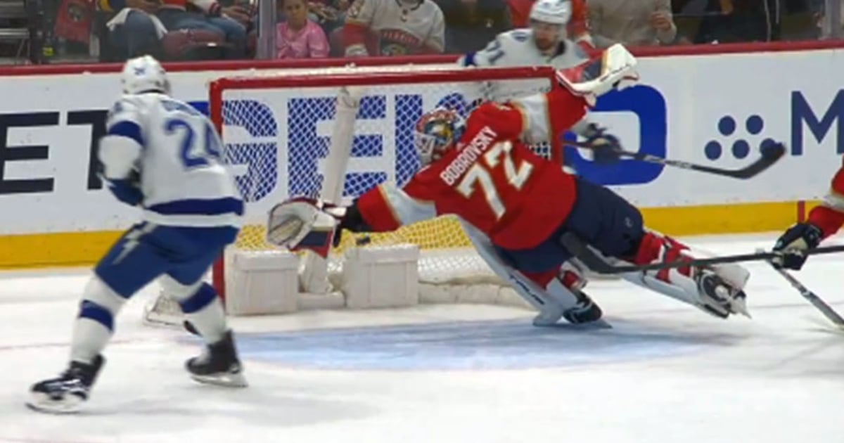 Sergei Bobrovsky makes the save of the playoffs! - HockeyFeed