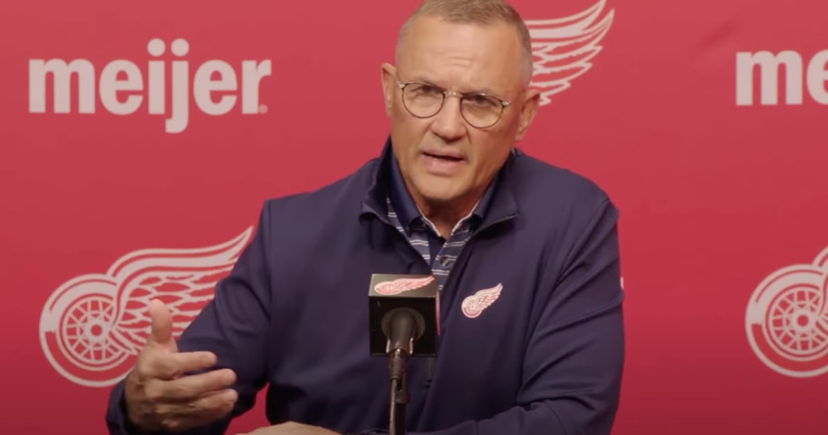 Steve Yzerman gives updates on Moritz Seider, Lucas Raymond, Patrick ...