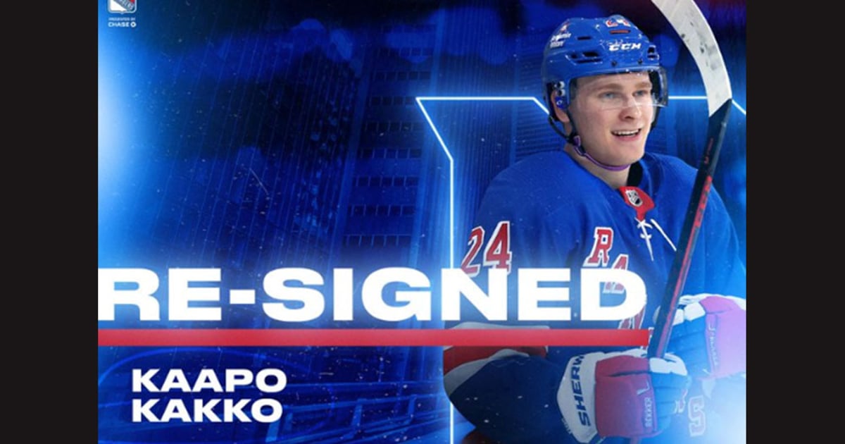 Rangers Sign Kaapo Kakko To A Bridge Contract - HockeyFeed