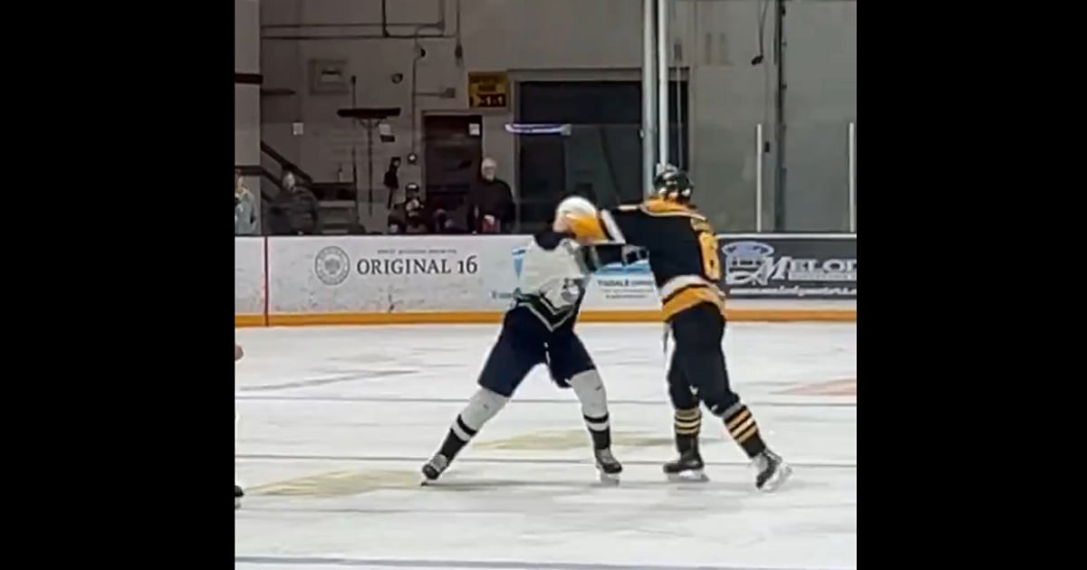 Son of former NHL Enforcer completely destroys his opponent. - HockeyFeed