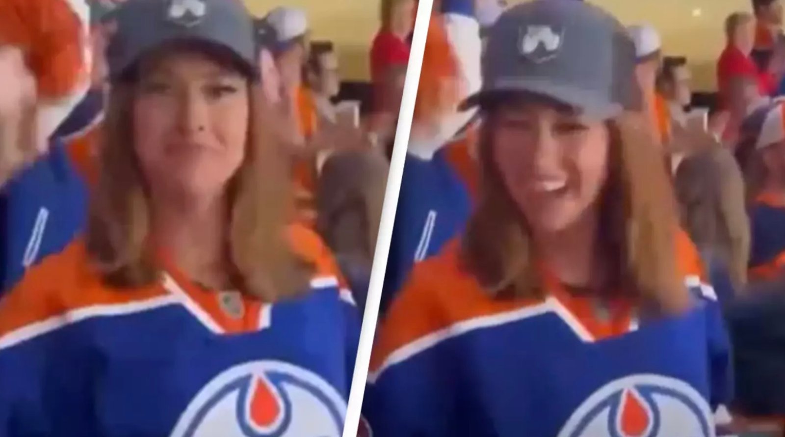 La fan des Oilers qui a « flashé » son haut reçoit une offre très alléchante