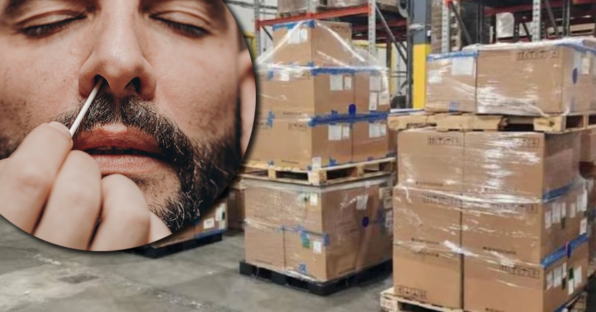 Québec aux prises avec 6000 palettes de tests COVID périmés.