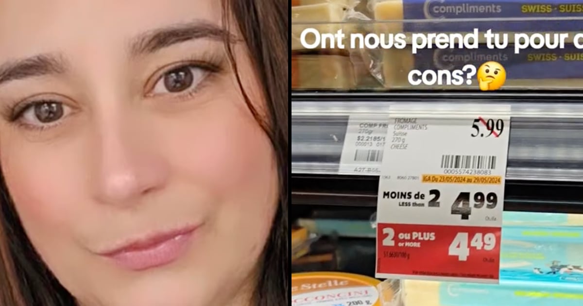 Une Québécoise découvre une pratique courante que les épiceries font pour se faire plus d'argent.