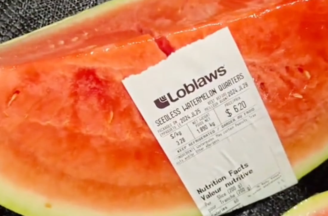 Un internaute dénonce le schéma des prix du melon d'eau chez Loblaw
