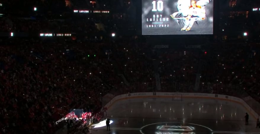 Voici la video complète de l'hommage à Guy Lafleur