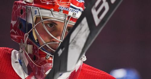 Cayden Primeau dévoile son tout nouvel équipement pour la saison 2023-24