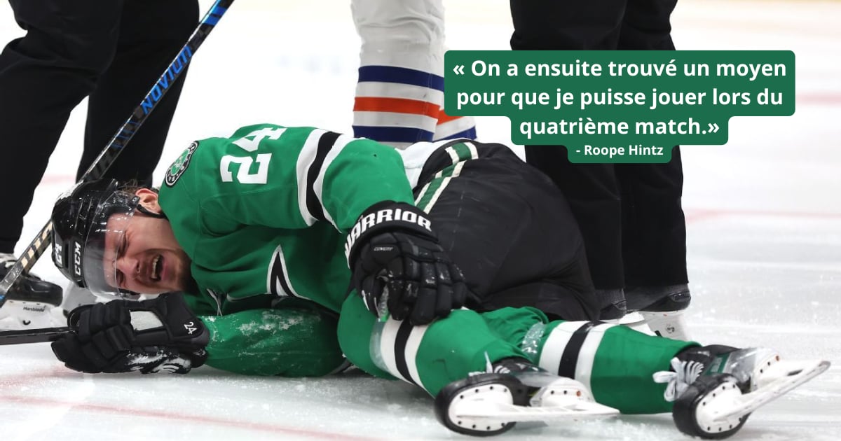 Roope Hintz a joué avec un pied fracturé: jusqu’où vont les joueurs pour la Coupe?