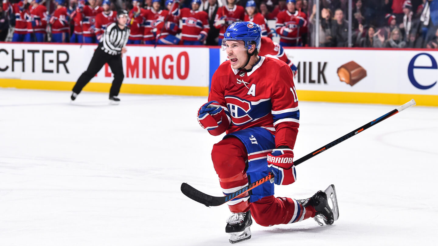 Brendan Gallagher est le 2e meilleur buteur de la LNH dans cette catégorie
