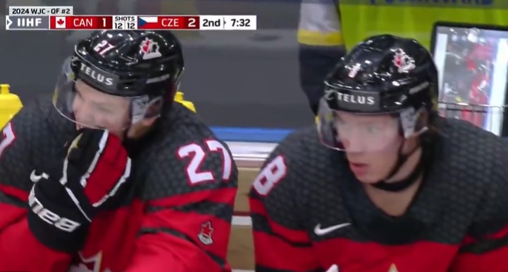 CMJ: Owen Beck n'a pas toléré de voir ses deux coéquipiers rigoler au banc durant la défaite