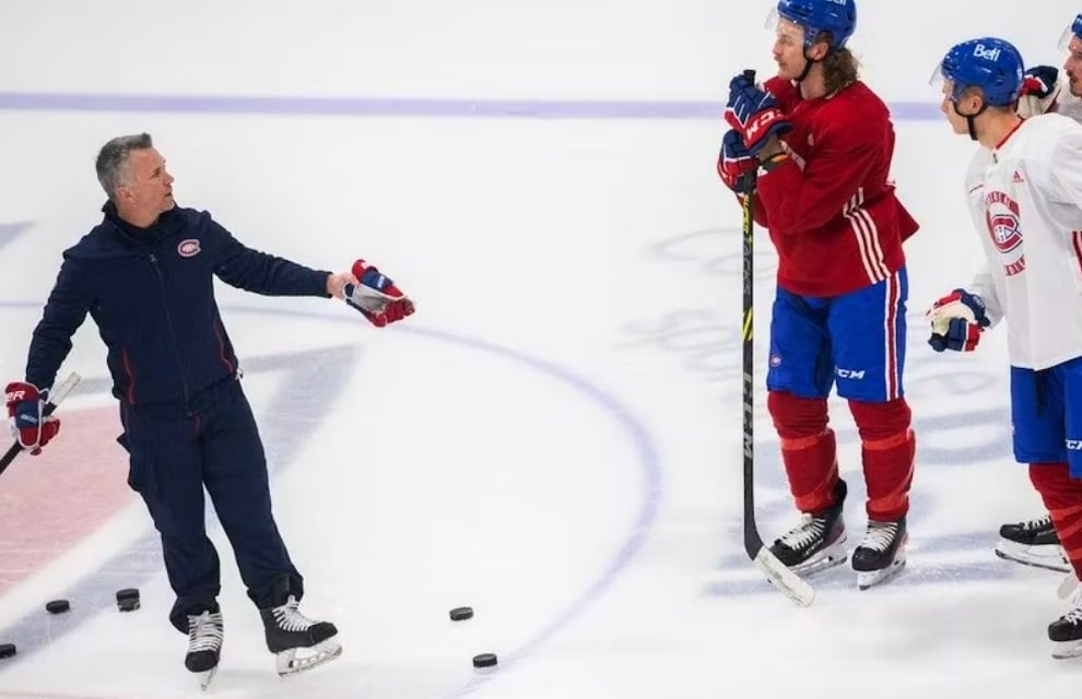 Martin St. Louis n'entendait pas à rire à l'entraînement du CH