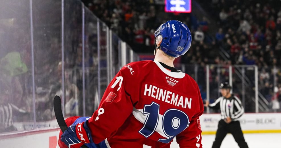 Emil Heineman est en feu à Laval
