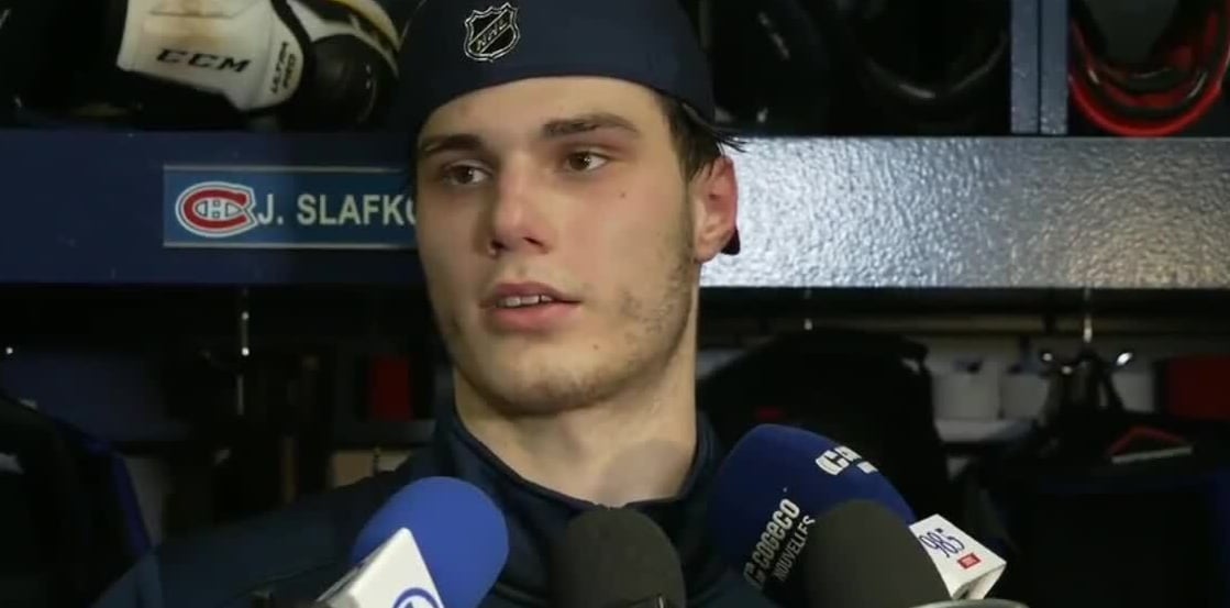 Juraj Slafkovsky se prononce sur la blessure de Cole Caufield 
