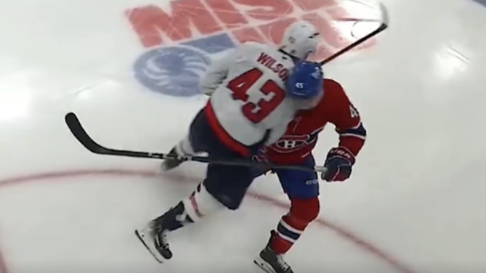 Tom Wilson a averti Alexandre Carrier juste avant de le frapper comme un train