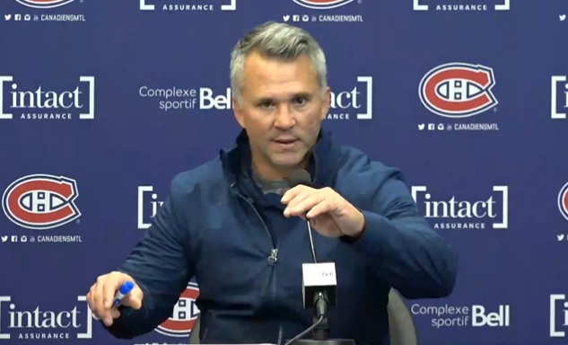Martin St. Louis dévoile son alignement pour le match de ce soir