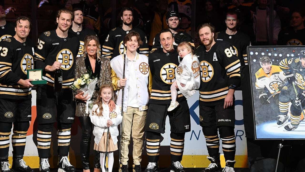Les Bruins honorent Brad Marchand pour son 1000e match dans la LNH