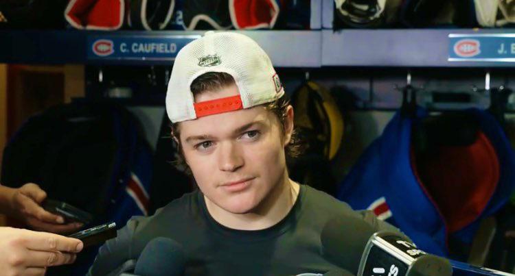 Cole Caufield réagit à son exclusion de l'équipe américaine