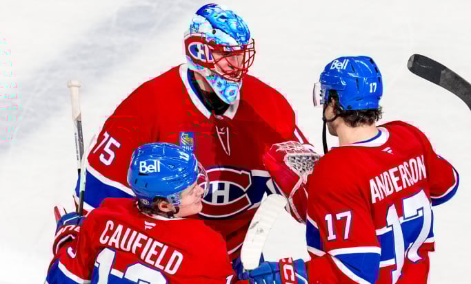 Jakub Dobes dit ce qu'il pense de la foule au Centre Bell après sa première victoire à Montréal