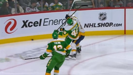 Le Wild annonce la gravité de la blessure à Jared Spurgeon suite au coup salaud de Zachary L'Heureux