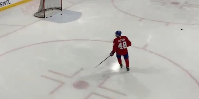 Lane Hutson dévoile ce que pense la direction de son obsession à s'entraîner sur la glace