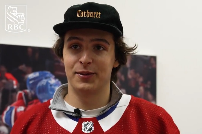 David Reinbacher raconte comment il a appris qu'il était retranché du camp du Canadien