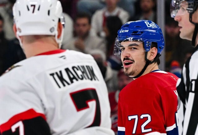 Arber Xhekaj met la table pour le match face aux Sens ce soir