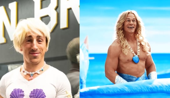 Les Bruins reprennent les personnages du film Barbie pour leur visite annuelle à l'hôpital des enfants