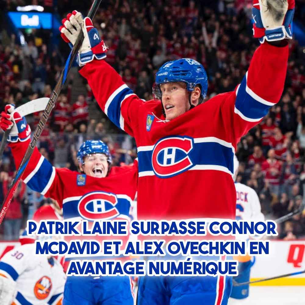 Patrik Laine surpasse Connor McDavid et Alex Ovechkin en avantage numérique  