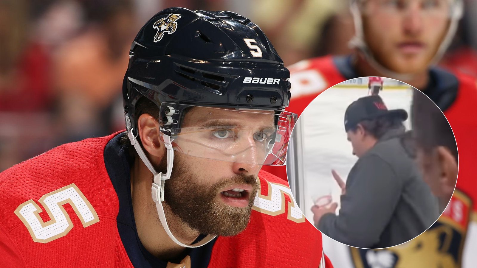 Aaron Ekblad perd son calme et s'en prend à un partisan qui l'insultait