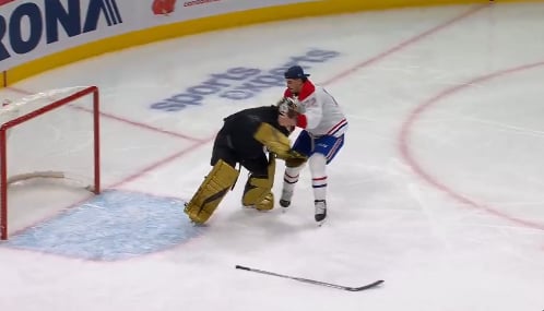 Arber Xhekaj jette les gants durant le concours d'habiletés du CH