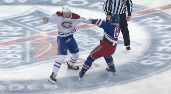 Josh Anderson venge Justin Barron et jette les gants contre Jacob Trouba