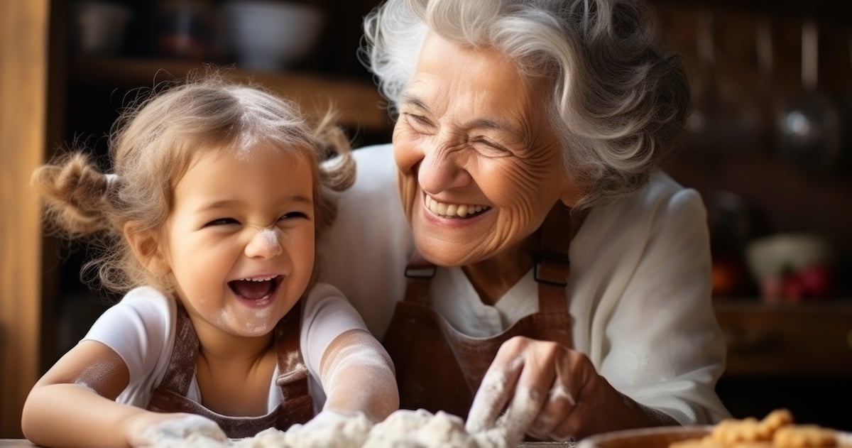 La science prouve que la relation entre une grand-mère et ses petits-enfants est unique en son genre